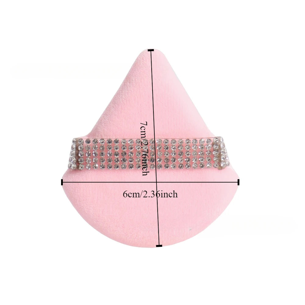 Velvet Triangle Powder Puff Set