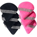 Velvet Triangle Powder Puff Set