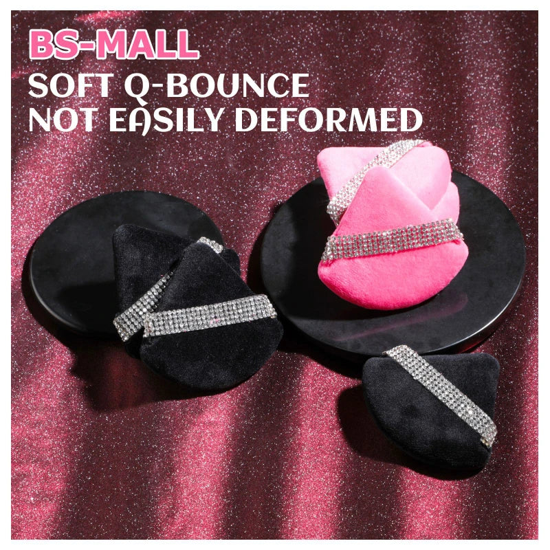 Velvet Triangle Powder Puff Set